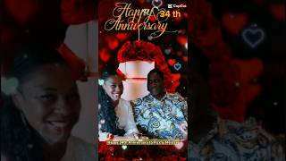 Happy 34th Anniversary to RickampMelissa relationship marriageforeverlove ebonyjames12102624 [upl. by Nyrhtac]