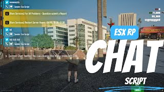 Esx Chat Script for Your Fivem Server  ESX SCRIPT [upl. by Mackenzie]