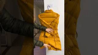 How to hang too long winter jacketshortshortsviral [upl. by Asert]