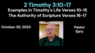 2 Timothy 310  17 [upl. by Silvester121]