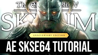 How to Install SKSE64 for Skyrim Anniversary Edition 2021  Script Extender Preliminary v211 [upl. by Gennaro392]