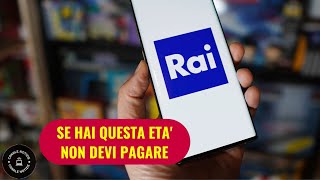 Canone Rai se hai questa età non devi pagare quotPuoi disdire subitoquot [upl. by Ahsemik]