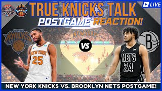 Knicks vs Nets PostGame REACTION  KNICKS BEAT THE NETS AGAIN  New York Knicks News amp Rumors [upl. by Ellesirg]