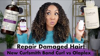 NEW Curlsmith Bond Curl vs Olaplex How To Repair Damaged Hair  BiancaReneeToday [upl. by Norah]