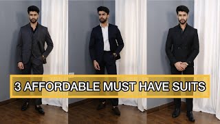 3 MUST HAVE SUITS  BLAZERS FOR MEN  AFFORDABLE BLAZERS  WARDROBE ESSENTIALS [upl. by Naujat]