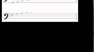 G Major Scale Bass Clef [upl. by Airdnna]