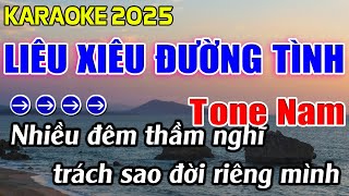 Liêu Xiêu Đường Tình Karaoke Tone Nam Karaoke Hoàng Giang 62 [upl. by Rafael]