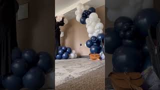 arch balloon balloongarland howto shorts shortvideo [upl. by Lexerd721]