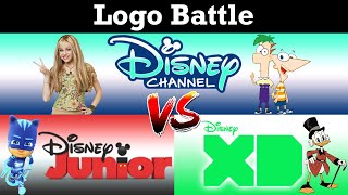 Disney Channel VS Disney Junior VS Disney XD  Logo Battle [upl. by Putnem]