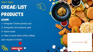 9 Integrate Products api flutter post api call  Food app [upl. by Card430]