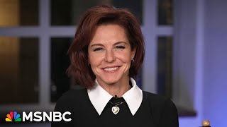 See Stephanie Ruhle react after her exclusive interview with Kamala Harris [upl. by Roxana]