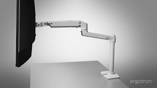 LX Desk Monitor Arm Tall Pole from Ergotron Top Features amp Benefits [upl. by Martino]