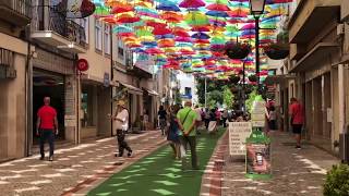 Umbrella Village in Agueda Portugal Summer [upl. by Annat]