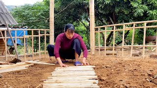 Making Wooden Walkways Planting Flowers Beautiful Bamboo House Gradually Completed  Em Tên Tâm [upl. by Mail46]