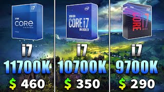 Core i7 11700K vs Core i7 10700K vs Core i7 9700K  PC Gaming Tested [upl. by Charmain]