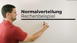 Normalverteilung Rechenbeispiel Stochastik Statistik Mathe by Daniel Jung [upl. by Morten894]