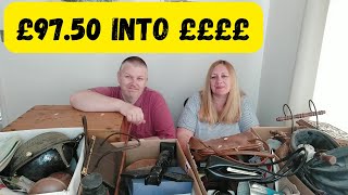 Making MONEY From A BIG Auction Lot  UK Reselling Couple [upl. by Atinele]