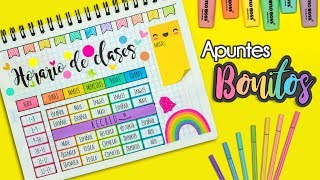 DIY Haz tu HORARIO DE CLASES bonito REGRESOACLASES [upl. by Iffar]