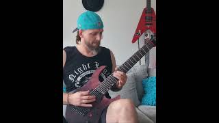 Wage War  Tombstone  Outro Guitar Cover first 8string riff doubledropB wagewar [upl. by Latsirk]