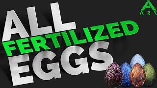 How to spawn all fertilized eggs  GFI Commands  Ark Survival Evolved [upl. by Marsland]