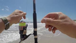 Trying out New Pompano Rigs  Canaveral National Seashore [upl. by Sheley]