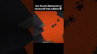 Minecraft Free Edition Moment minecraft shorts minecraftshorts [upl. by Melva]