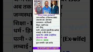 shikhar dhawan Biography shikhar dhawan Lifejourney Than and Now shikhardhawan cricket ipl [upl. by Llehsam485]