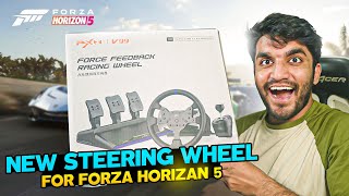 I bought a Real Steering Wheel PXN V99  Forza Horizon 5 Gameplay 1 [upl. by Ag85]