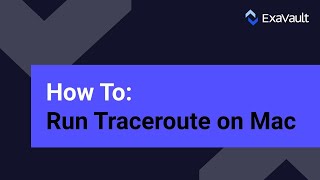 Running a Traceroute on Mac Networking Tools [upl. by Lauzon]