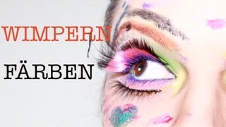 WIMPERN FÄRBEN  NUR WIE [upl. by Martelle]