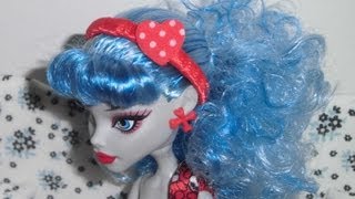 Como fazer um arquinho ou tiara para boneca Monster High Barbie e etc [upl. by Godderd]