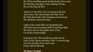 Sir Henry Newbolt  Poem He fell among thieves read by Jasper Britton [upl. by Ellened412]