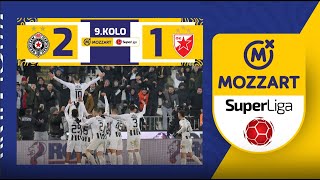 Mozzart Bet Super liga 202324  9Kolo PARTIZAN – CRVENA ZVEZDA 21 10 [upl. by Aeneus976]