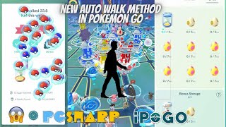 New Auto Walk Method In Pokemon Go TeleportJoystickSpoofingAuto WalkPg SharpShiny Scanner [upl. by Alfredo]