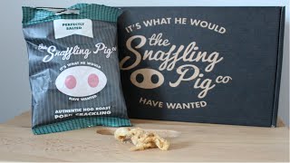 The Snaffling Pig Co  Perfectly Salted Pork Crackling  Beer Snack Review [upl. by Amluz]