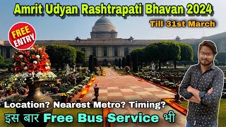 Amrit udyan rashtrapati bhavan 2024  Amrit Udyan 2024  amrit udyan ticket booking 2024 [upl. by Adnoved]