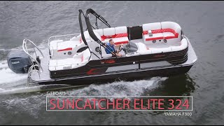 We tested the SunCatcher Elite 324 pontoon  2023 G3 Boats review [upl. by Sheppard]