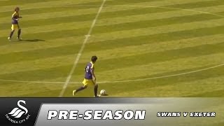 Swansea City Video Exeter City v Swansea City  Highlights [upl. by Amrac10]