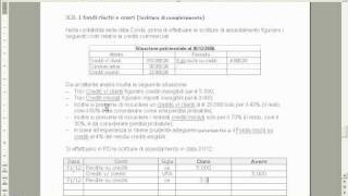 scritture di assestamento delle svalutazione crediti [upl. by Kalin]