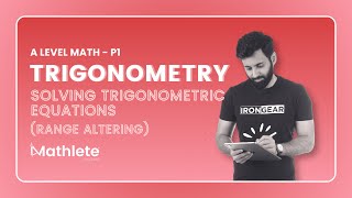 A Level Math  P1  Trigonometry  Solving Trigonometric Equations with Range Altering  Part 7 [upl. by Ynnob324]