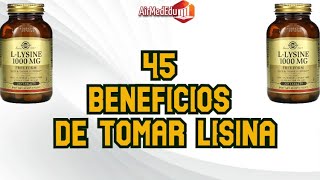 45 Beneficios de Tomar Lisina [upl. by Akeihsal]