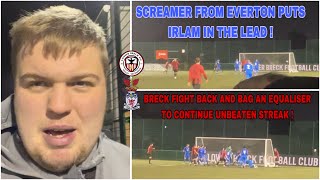 Lower Breck 22 Irlam Matchday vlog Brilliant Breck comeback continues both teams unbeaten streak [upl. by Akoyn]