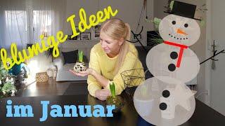 Blumige Ideen für den Januar Hyazinthen Deko Frühlingsdeko  diy Blumenmeer [upl. by Martie]