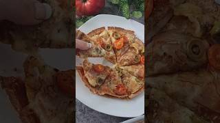 Fajipizza rellena Una cena rápida que está buenísima receta [upl. by Huai]