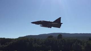 SAAB VIGGEN TAKEOFF  Telemark Airshow 2018  Amazing sound [upl. by Fortuna]