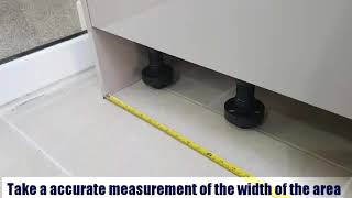 DIYHow to fit a plinth for kitchen units [upl. by Eirameinna]