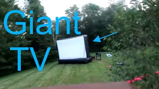 GIANT TV SCREEN IN OUR BACKYARD [upl. by Portwine870]