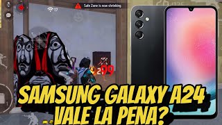 ASÍ CORRE FREE FIRE EN EL SAMSUNG GALAXY A24 ¿VALE LA PENA COMPRARLO [upl. by Allenrad856]