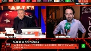 ELECCIONES EUROPEAS  Pablo Iglesias quotLos partidos de la casta han recibido un serio correctivoquot [upl. by Dweck]