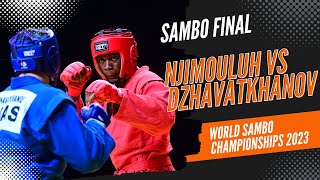 NJIMOULUH Seidou vs DZHAVATKHANOV Abdulkhalim World Sambo Championships 2023 [upl. by Anyad]